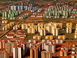 Vista aérea da cidade do Quilamba (Belas), em maio de 2011